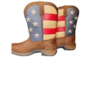 NWT Durango Patriotic Lil Rebel Big Kids or Adult Western Flag Boot